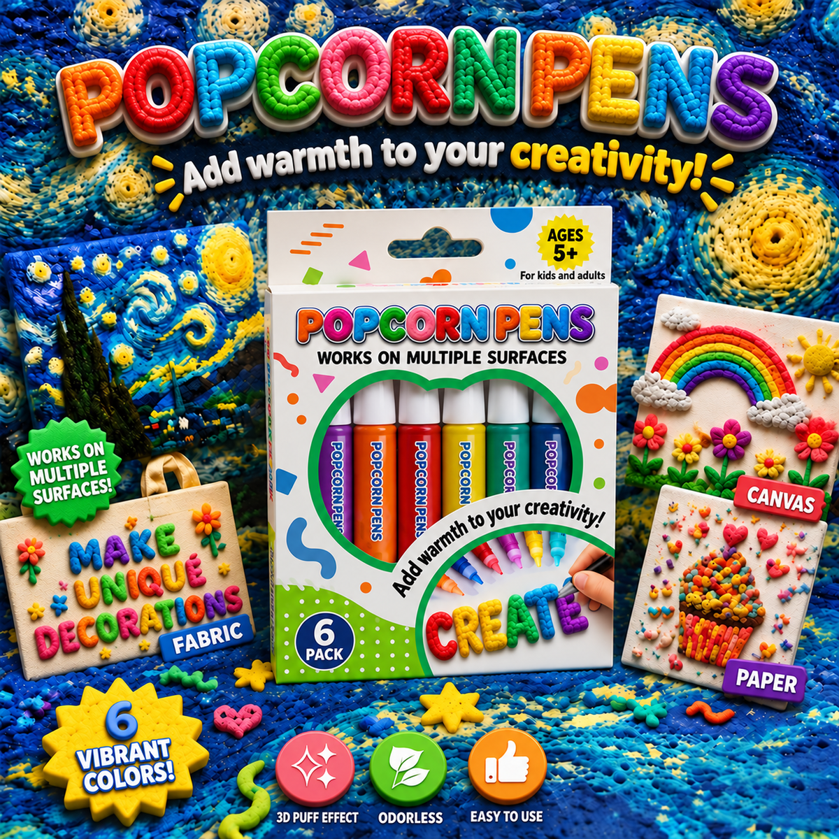 Sparklyra® 3D Relief Art Pen – Turn Your Flat Drawings into 3D Art You Can Touch 🎨 🎨