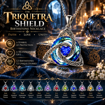 A Meaningful Gift✨CZTICLE®Celtic Knot Birthstone Necklace – Your Symbol of Protection✨✨