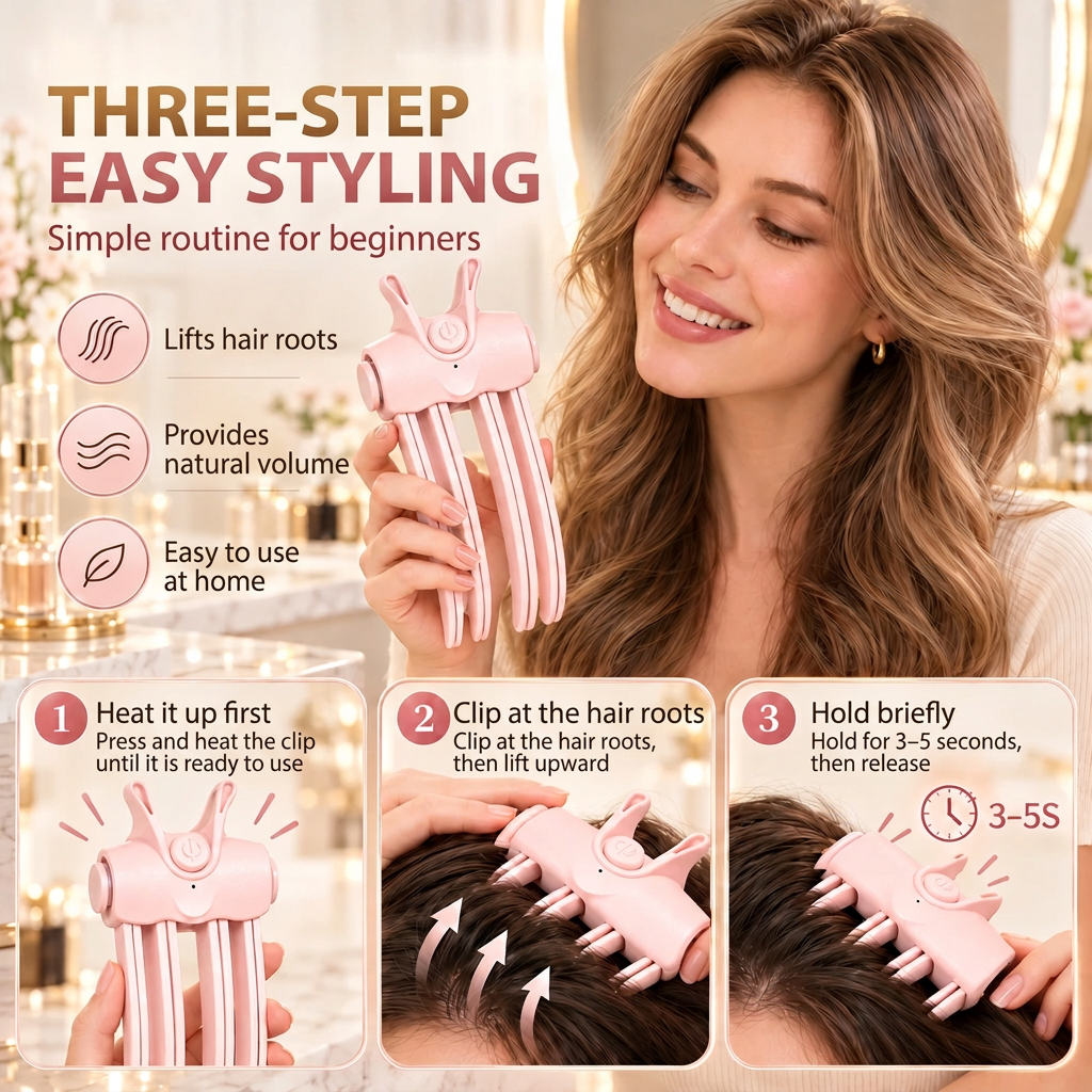 SPARKLYRA® High Cranial Top Magic Tool！🔥Volumizing Root Lift Clip🔥