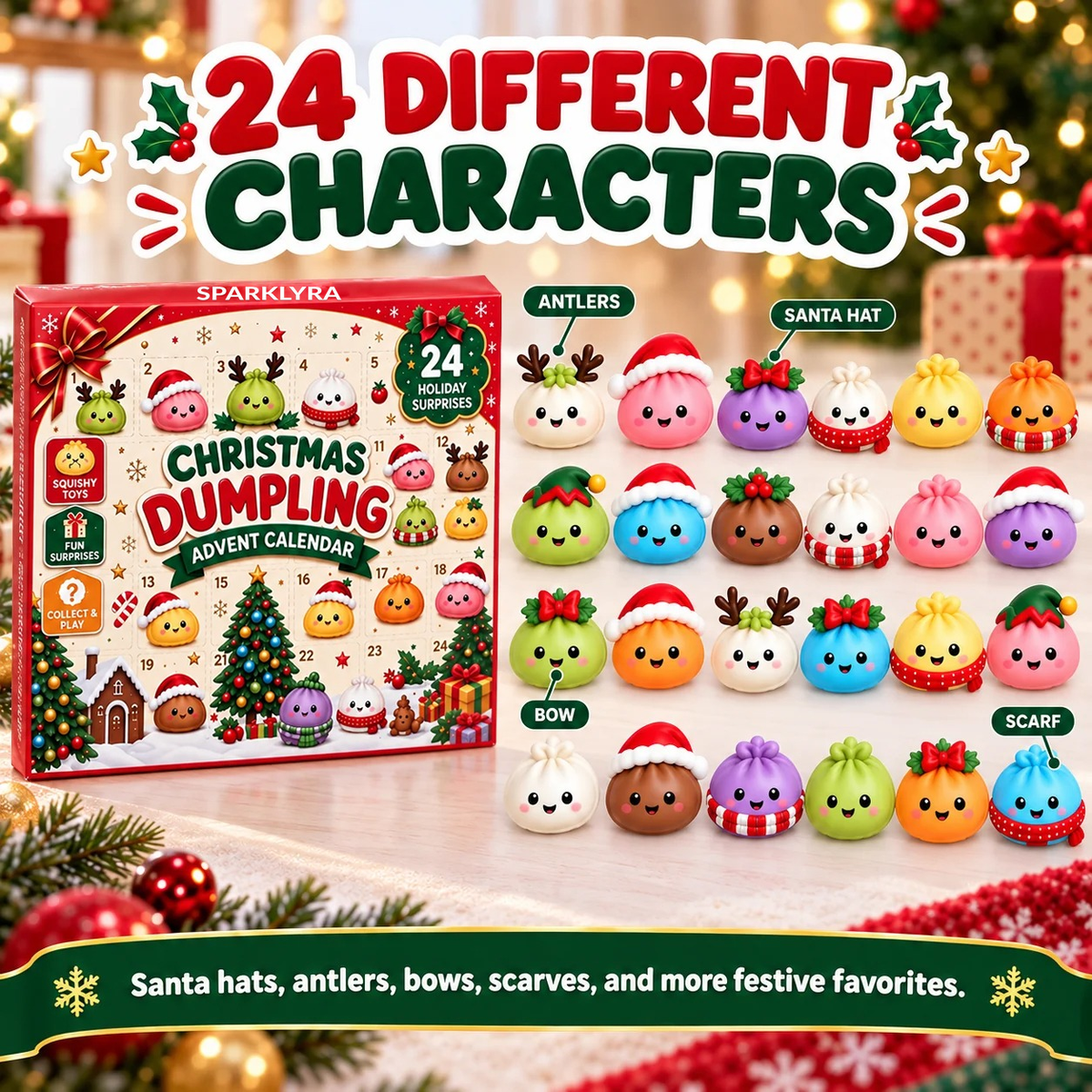 SPARKLYRA® 🎁Christmas Dumpling Advent Calendar🎁
