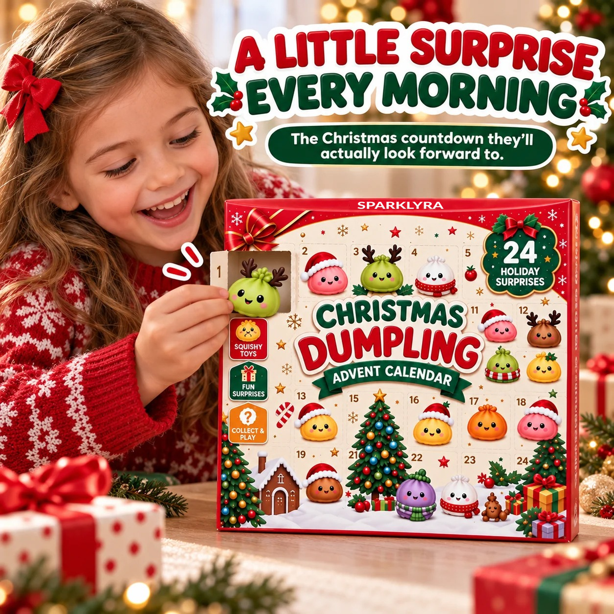 SPARKLYRA® 🎁Christmas Dumpling Advent Calendar🎁