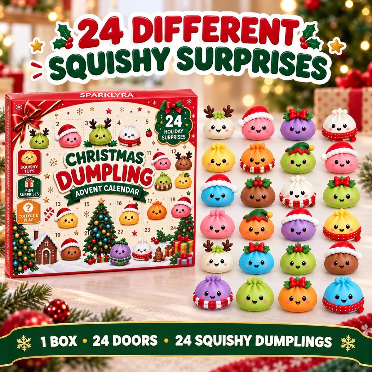 SPARKLYRA® 🎁Christmas Dumpling Advent Calendar🎁